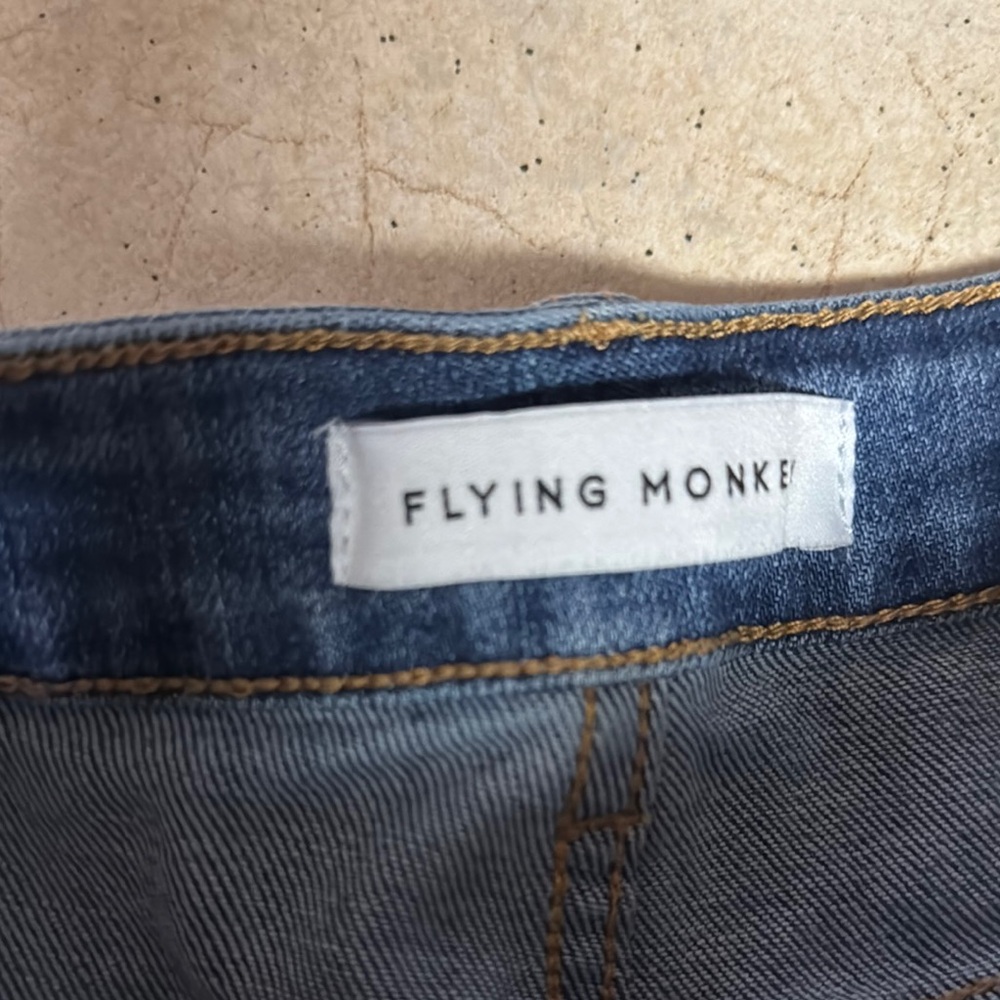 Flying Monkey Blue Jeans Dark Indigo Contrast Stitching